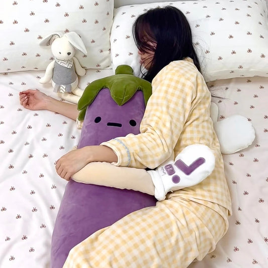 DSaveU™ Eggplant Hugging Pillow Large for Adults and Kids